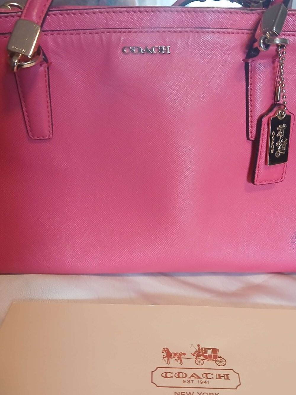 Pink Coach Bag, Really Good Condition, Minor Scuffs (See Pics)